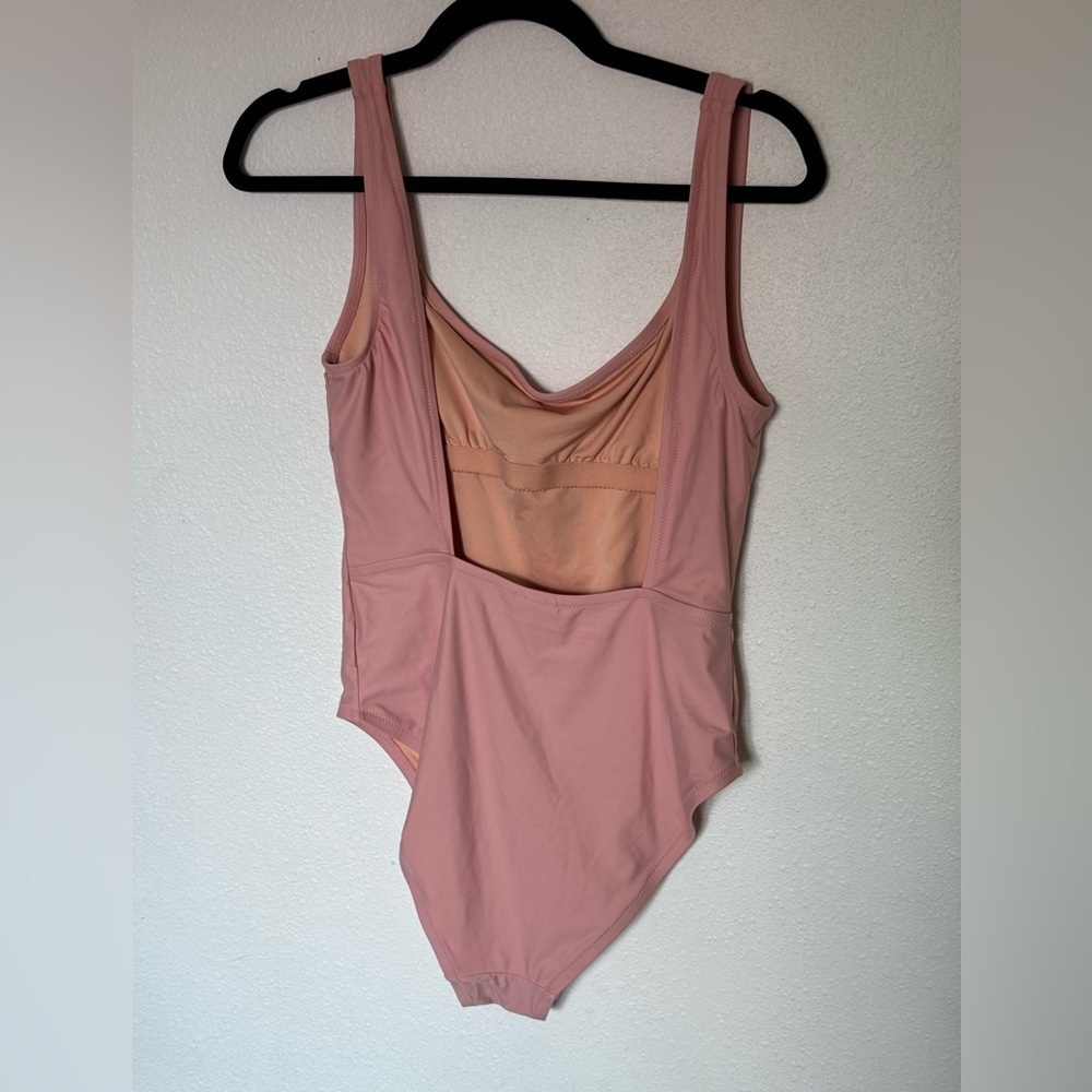 Madewell One Pieces | Madewell Second Wave Square Neck Pink Bathing Suit size M - Picture 2 of 6